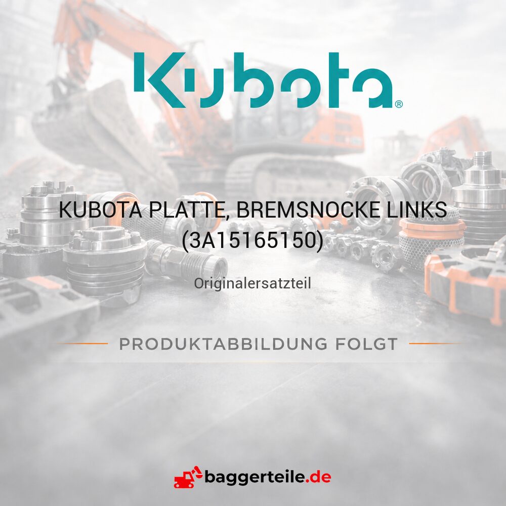 KUBOTA PLATTE, BREMSNOCKE LINKS (3A15165150)