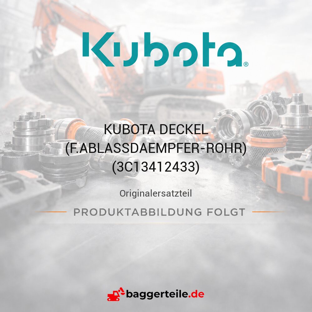KUBOTA DECKEL (F.ABLASSDAEMPFER-ROHR) (3C13412433)