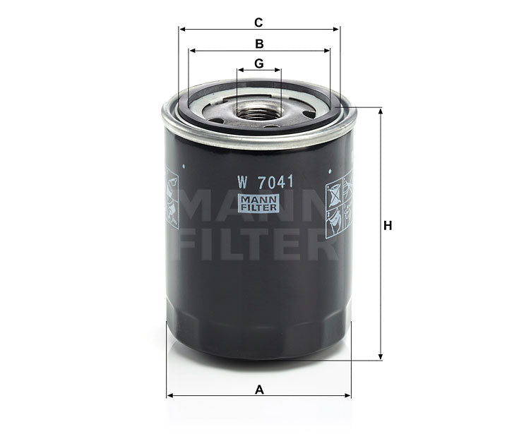Luftfilter Mann Hummel - W 7041 passend zu KOMATSU