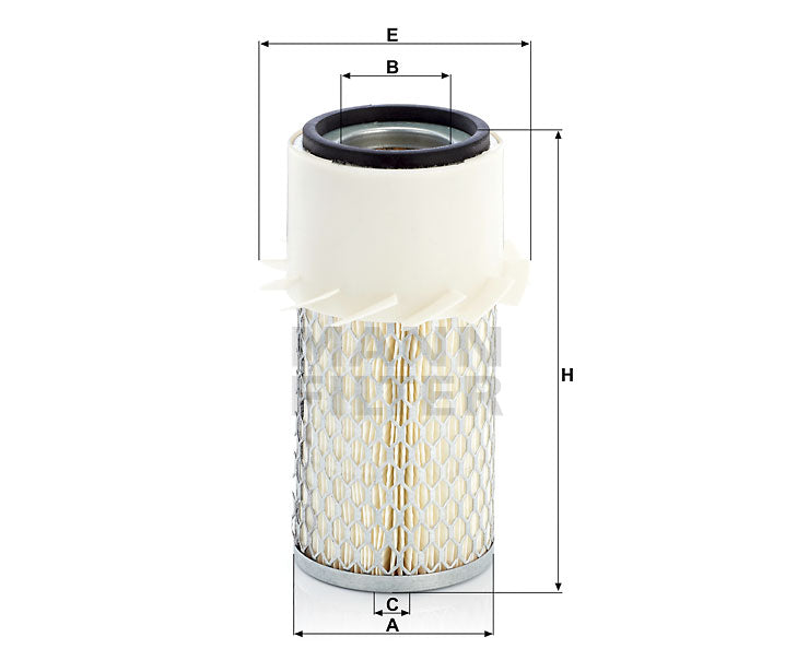 Luftfilter Mann Hummel - C 934 x passend zu KOMATSU