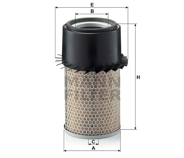 Luftfilter Mann Hummel - C 16 210 passend zu CASE/CASE IH