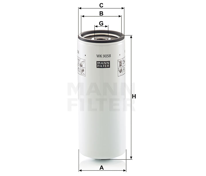 Kraftstofffilter Mann Hummel - WK 9058 passend zu CATERPILLAR