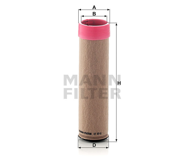 Luftfilter Mann Hummel - CF 97/2 passend zu KUBOTA