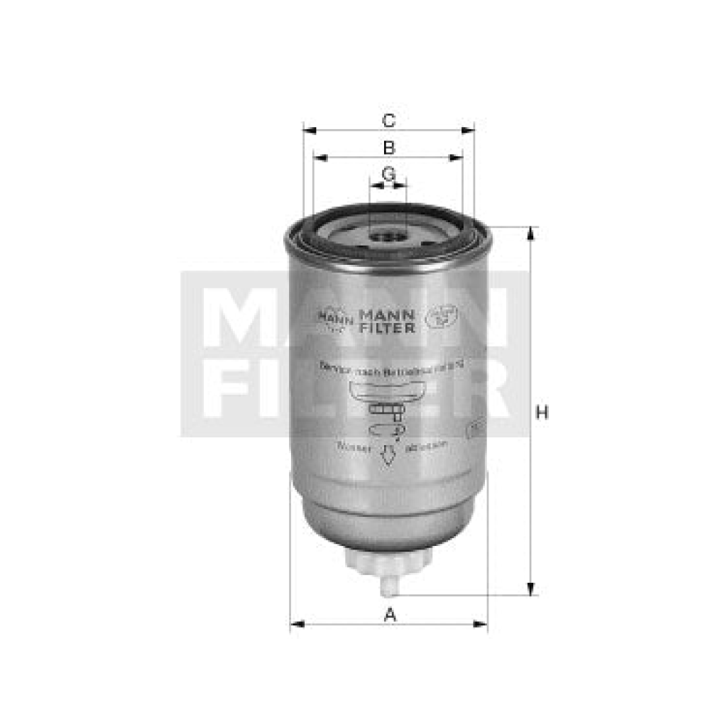 Kraftstofffilter Mann Hummel - WK 716/2 x passend zu KOMATSU