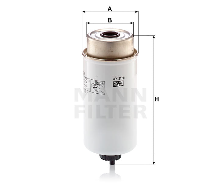 Kraftstofffilter Mann Hummel - WK 8120 passend zu CATERPILLAR