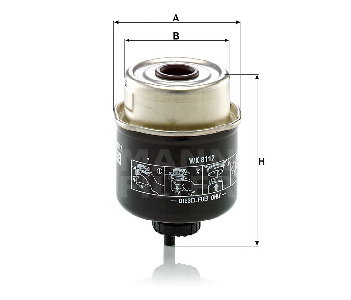 Kraftstofffilter Mann Hummel - WK 8112 passend zu JOHN DEERE