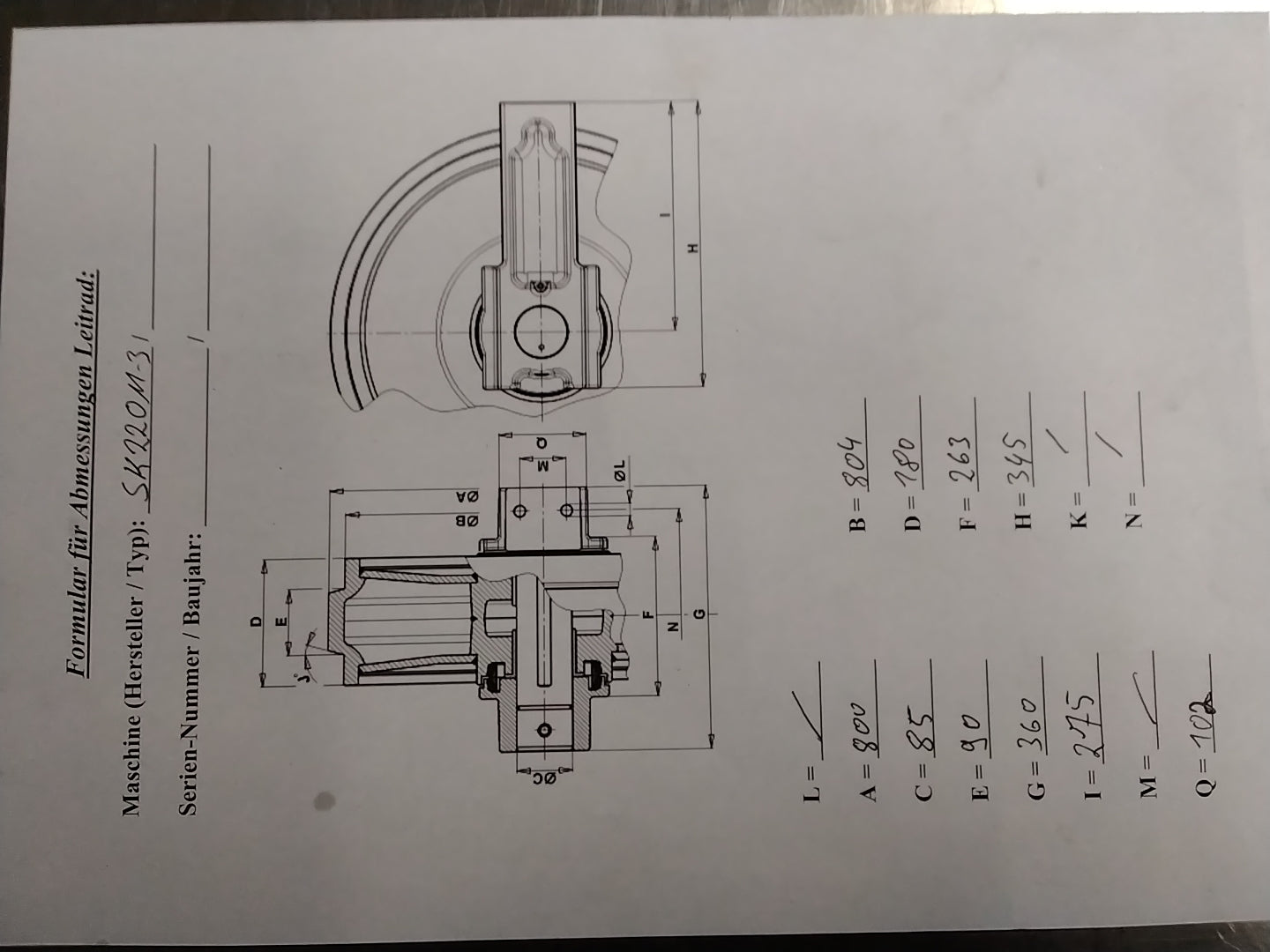 Komatus Leitrad SK220N-S
