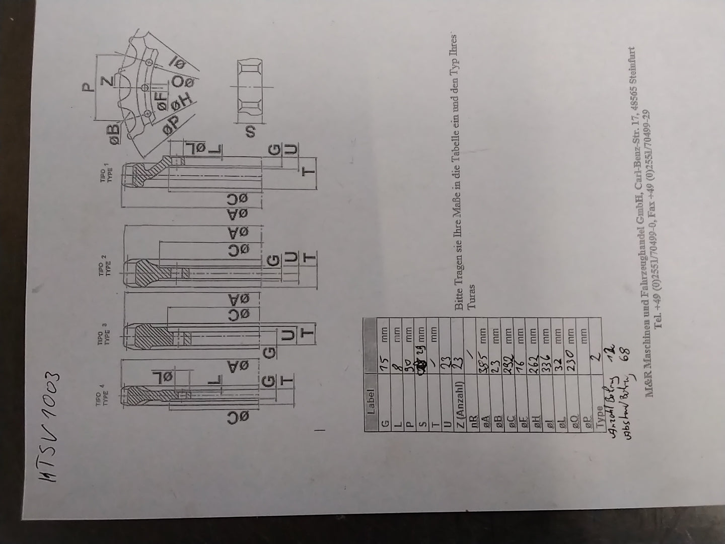 Turas Kettenrad KTSV1003