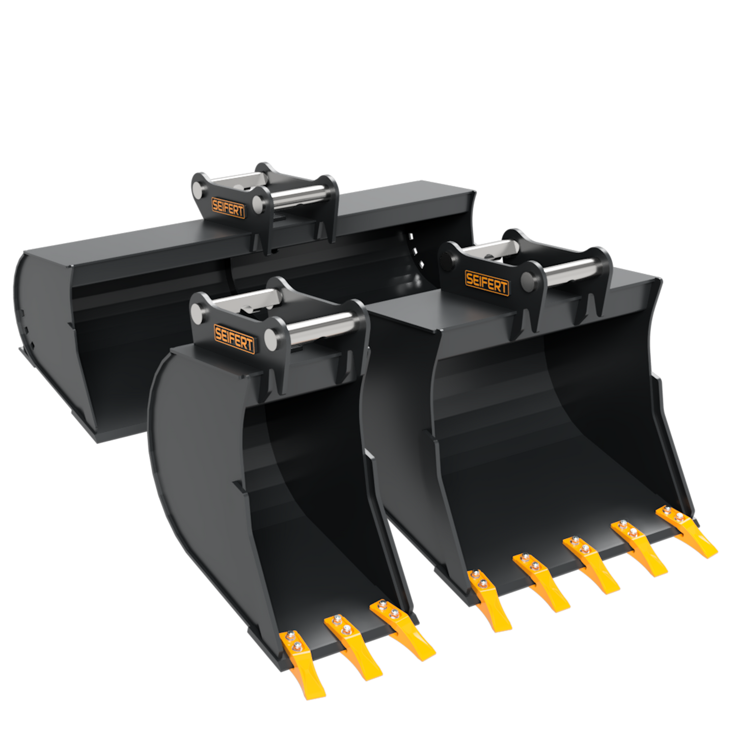 Löffelpaket MS03 Symlock für 3–5 t Trägergeräte