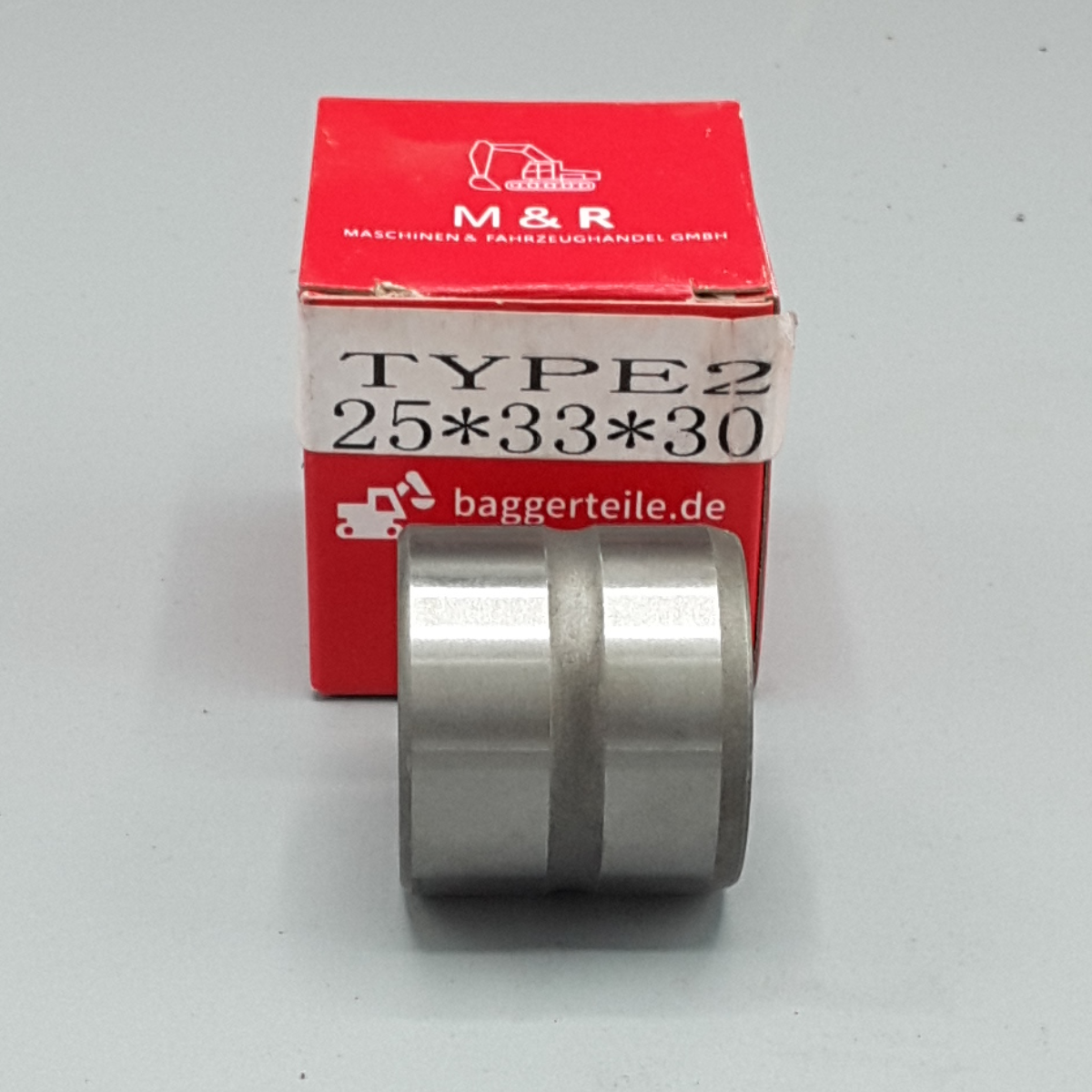 Buchse 25x33x30 Typ 2 für Baggeranwendungen