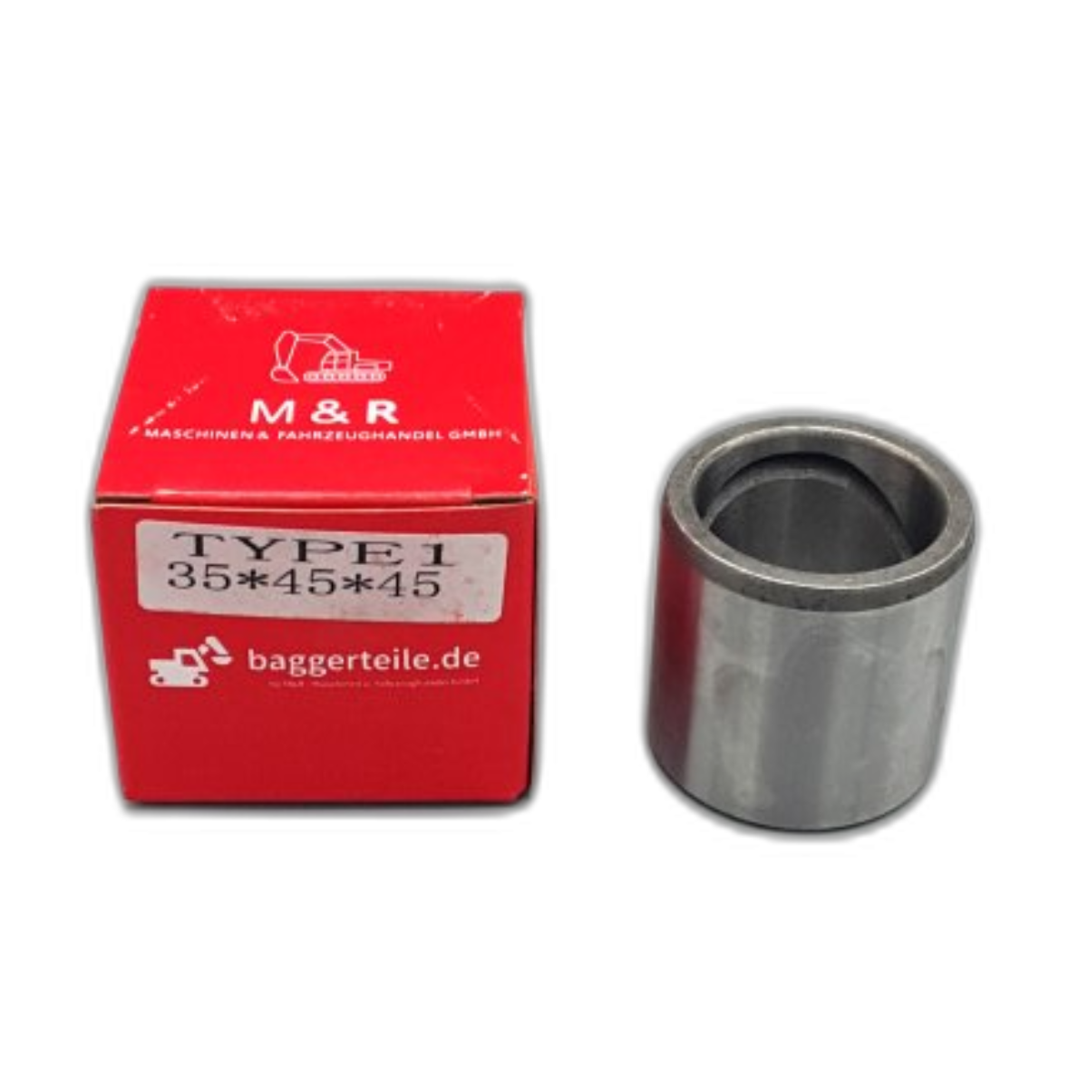 Buchse 35x45x45 mit Schmiernut