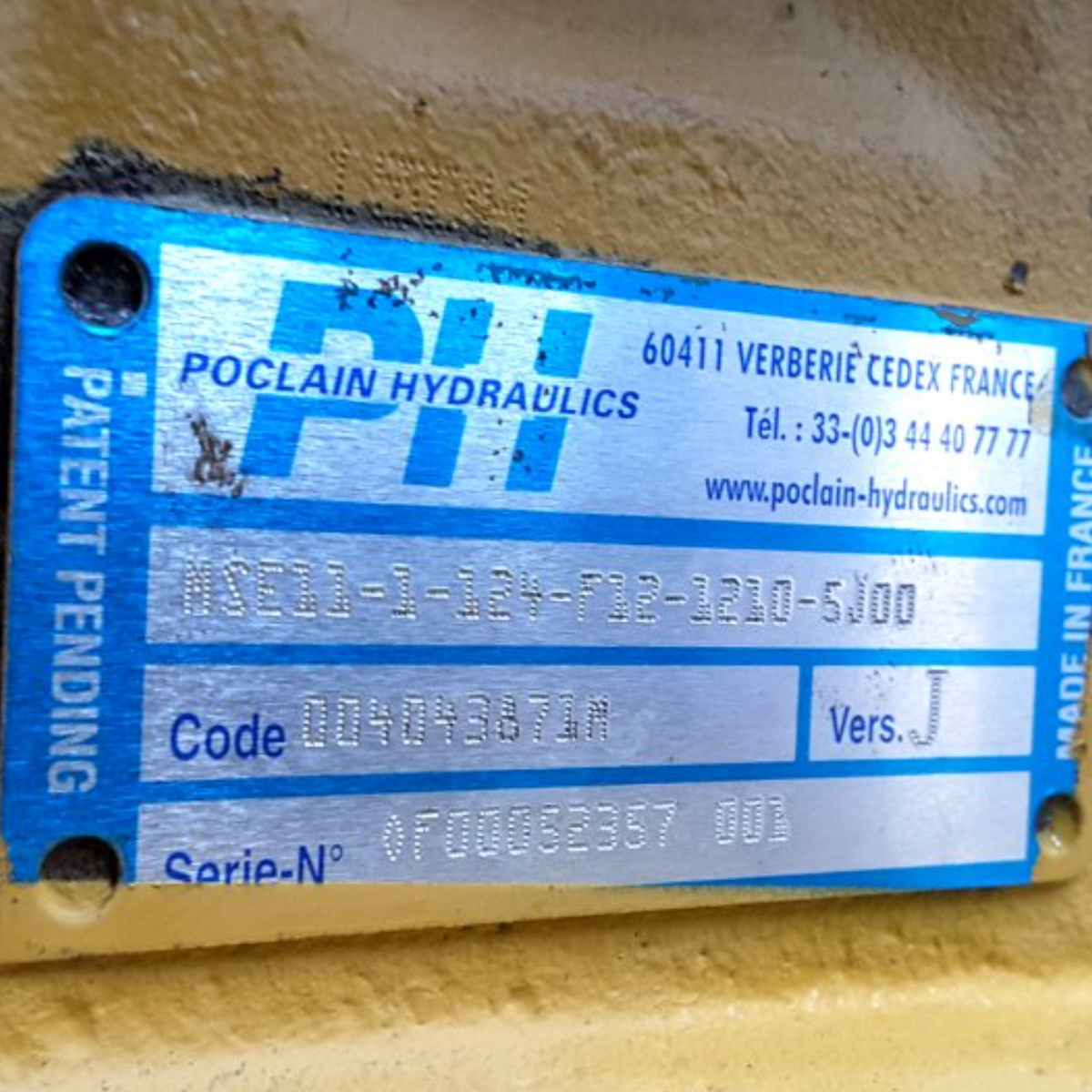 Poclain Hydraulikmotor MSE11-1-124-712-3210-5100