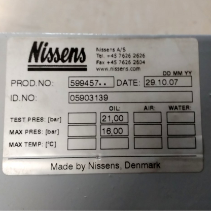 NISSAN Ölkühler 599457