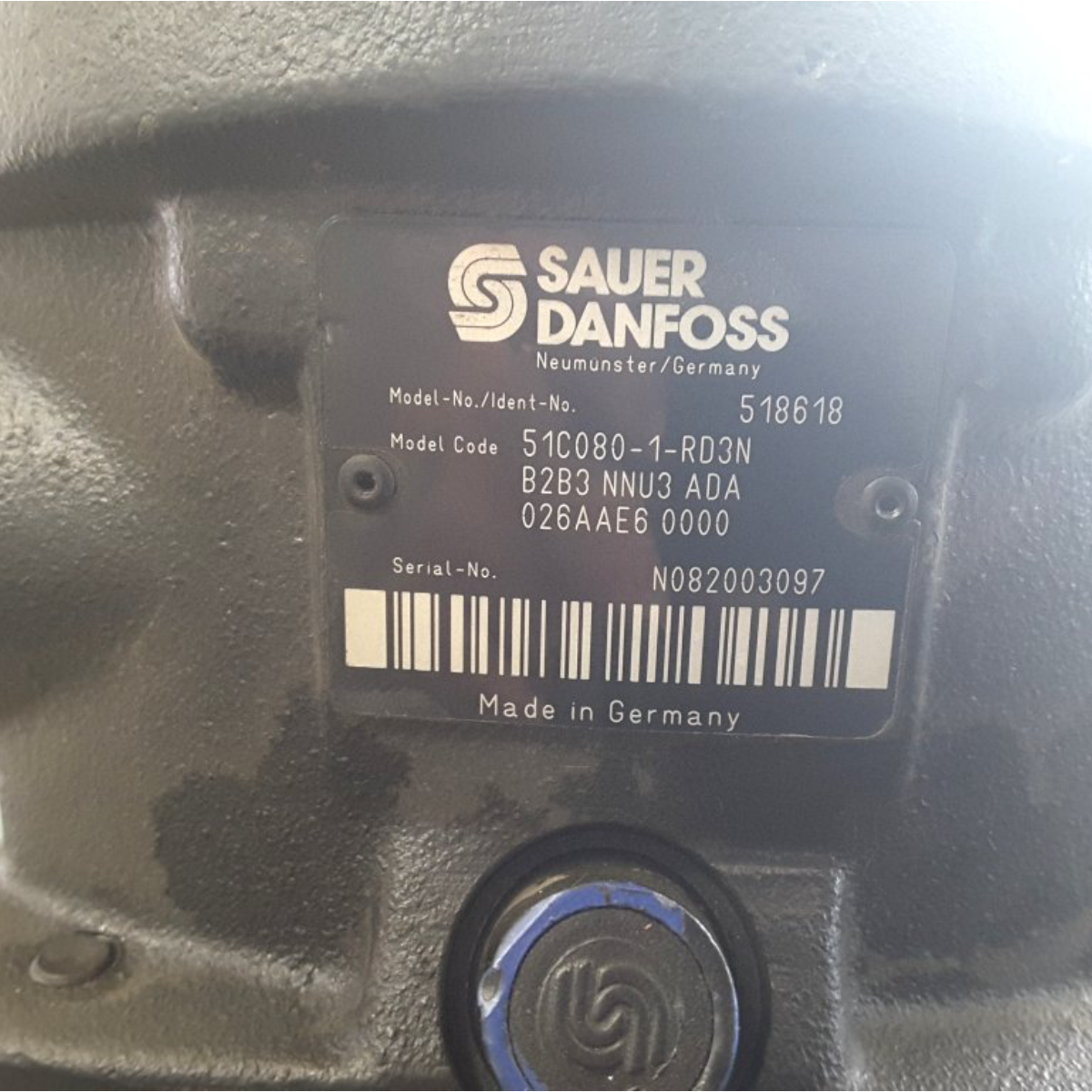 Sauer Danfoss Hydraulikpumpe 51C080-1-RD3N