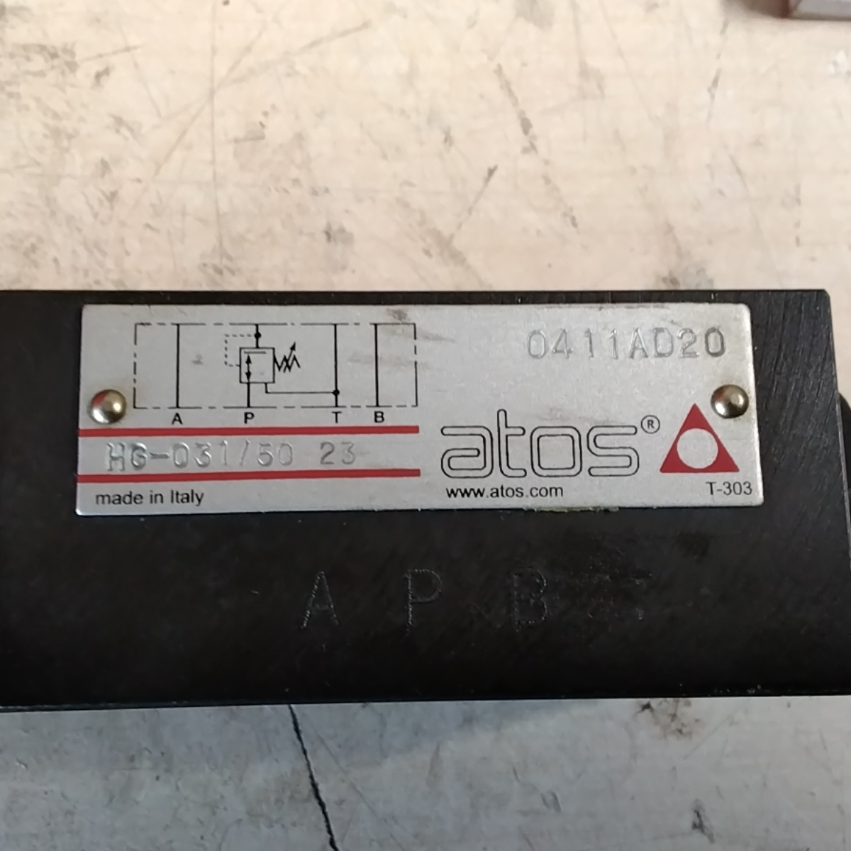 ATOS Hydraulikventil HG-031/50 23