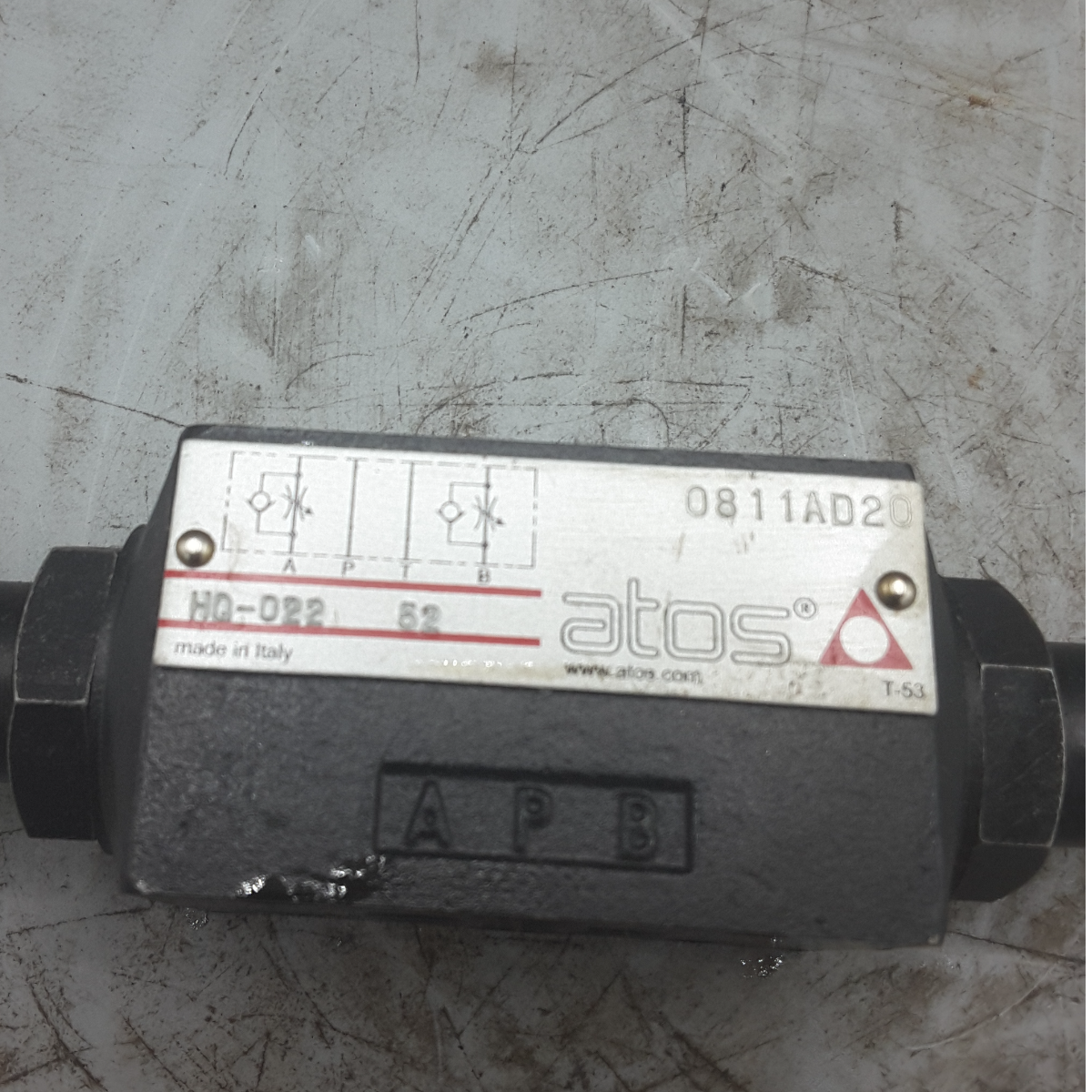 ATOS Drosselventil 0811AD20 Typ HD-022 T-53