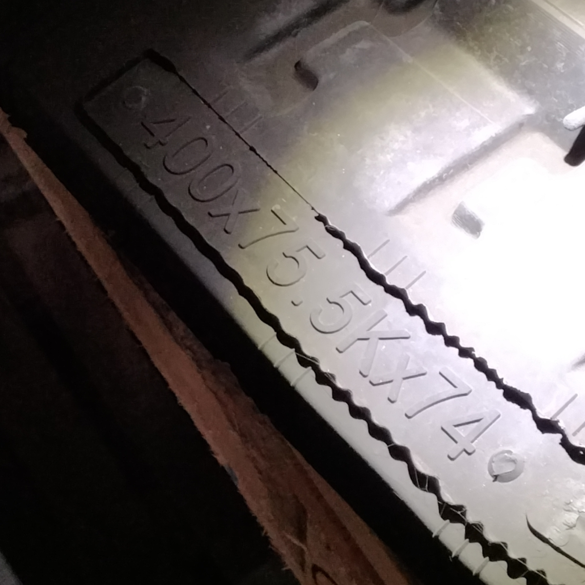 Gummikette 400x75,5x74Y für Yanmar B50VCR