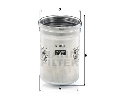 Luftfilter Mann Hummel - W 1022 passend zu LIEBHERR
