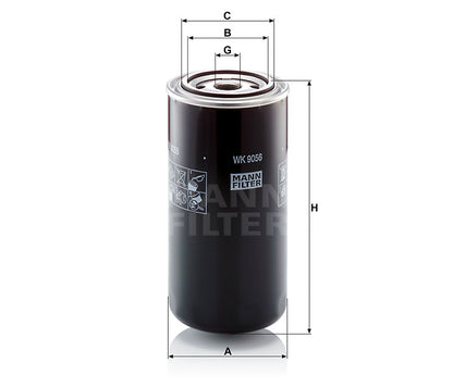 Kraftstofffilter Mann Hummel - WK 9056 passend zu CASE/CASE IH