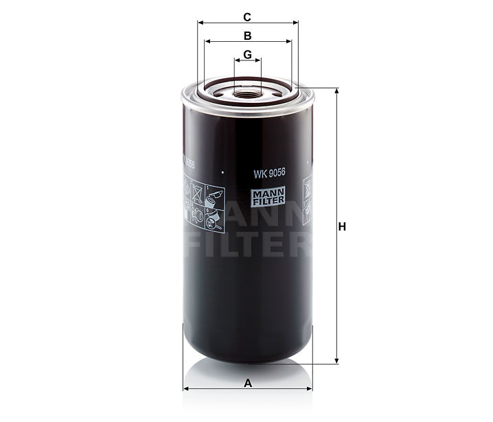 Kraftstofffilter Mann Hummel - WK 9056 passend zu CASE/CASE IH