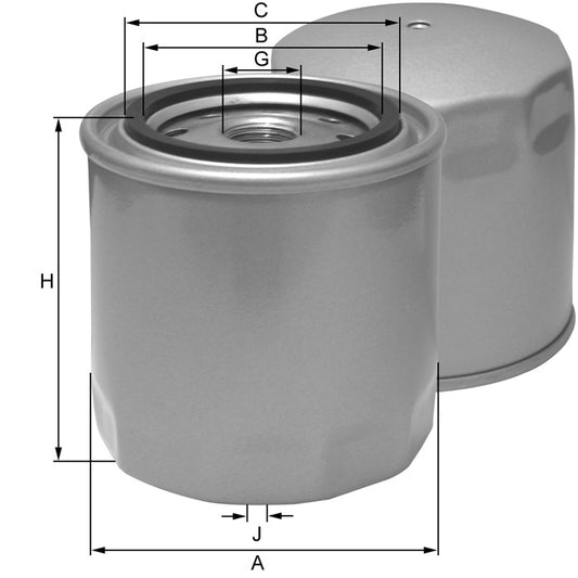 Kraftstofffilter Fil Filter - ZP73F passend zu KOMATSU