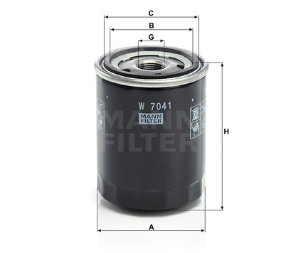 Luftfilter Mann Hummel - W 7041 passend zu KOMATSU