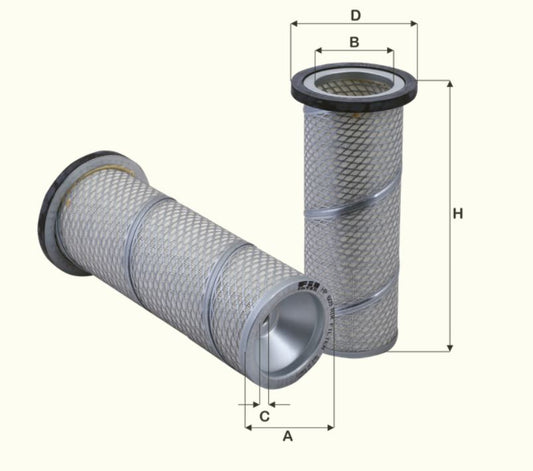 Luftfilter Fil Filter - HP609 passend zu KOMATSU