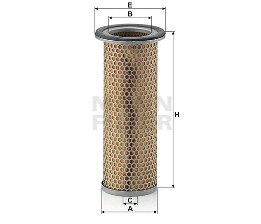 Luftfilter Mann Hummel - C 1281 passend zu KOMATSU