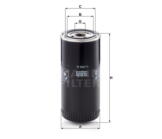 Luftfilter Mann Hummel - W 962/14 passend zu KOMATSU