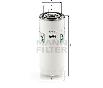 Luftfilter Mann Hummel - W 962/8 passend zu KOMATSU