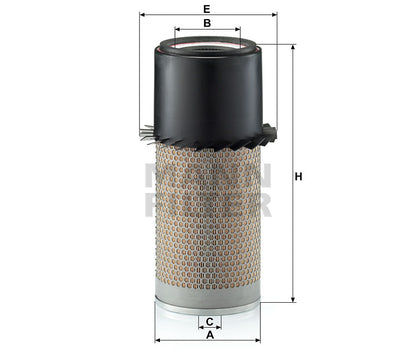 Luftfilter Mann Hummel - C 18 436 passend zu CATERPILLAR