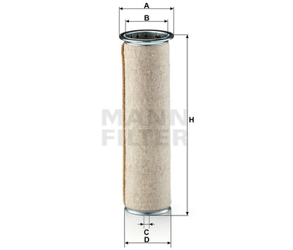 Luftfilter Mann Hummel - CF 1122 passend zu CATERPILLAR