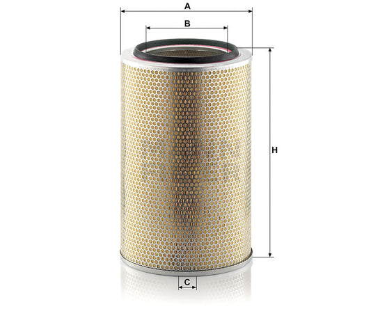 Luftfilter Mann Hummel - C 30 850/7 passend zu LIEBHERR