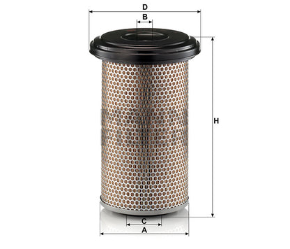 Luftfilter Mann Hummel - C 20 325 passend zu LIEBHERR