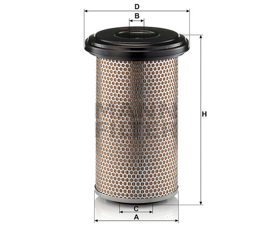 Luftfilter Mann Hummel - C 20 325 passend zu LIEBHERR