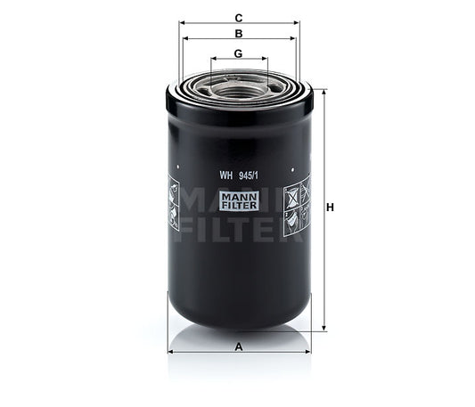 Luftfilter Mann Hummel - WH 945/1 passend zu KOMATSU