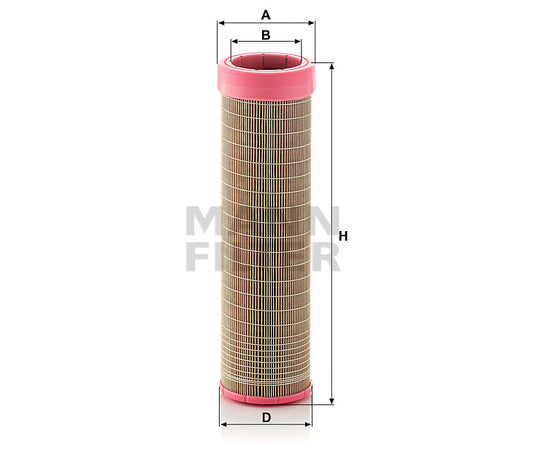 Luftfilter Mann Hummel - CF 14 145/2 passend zu RENAULT VI