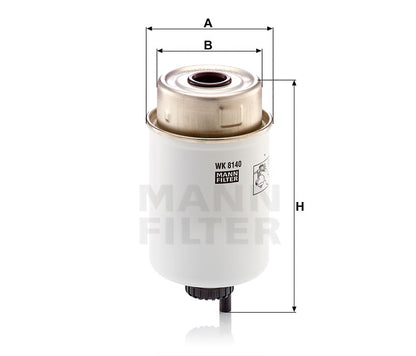 Kraftstofffilter Mann Hummel - WK 8140 passend zu JOHN DEERE