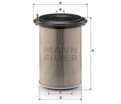 Luftfilter Mann Hummel - C 30 880/2 passend zu RENAULT VI