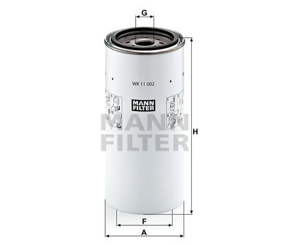 Kraftstofffilter Mann Hummel - WK 11 002 x passend zu JOHN DEERE
