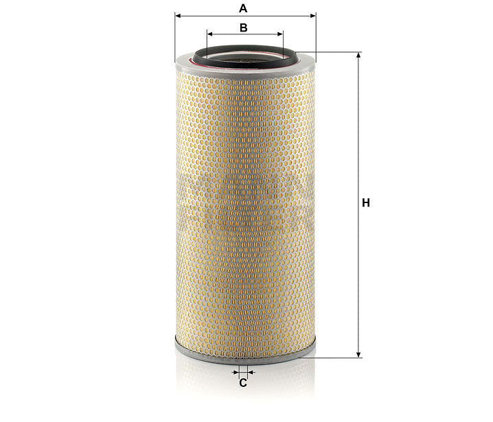 Luftfilter Mann Hummel - C 24 650/6 passend zu LIEBHERR