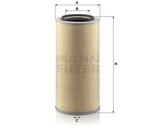 Luftfilter Mann Hummel - C 24 650/6 passend zu LIEBHERR