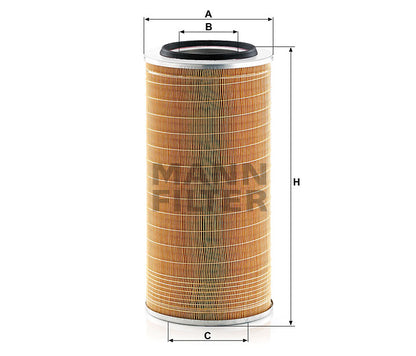 Luftfilter Mann Hummel - C 24 650/8 passend zu CASE/CASE IH