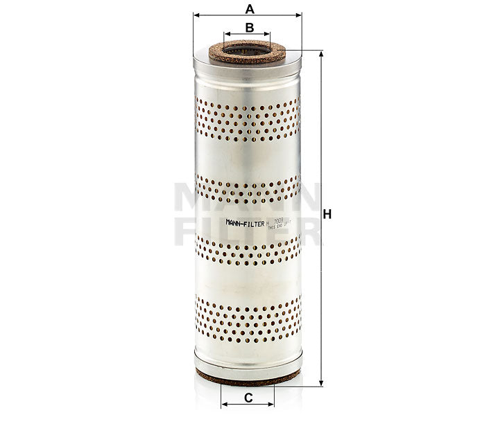 Hydraulikfilter Mann Hummel - H 7009 passend zu CATERPILLAR