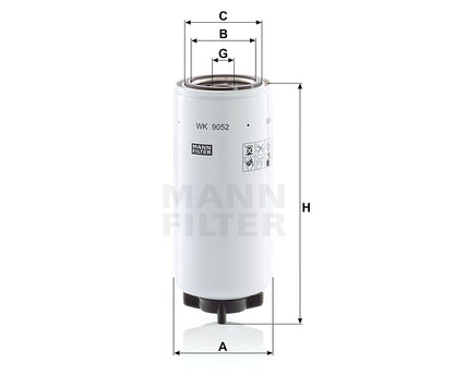 Kraftstofffilter Mann Hummel - WK 9052 x passend zu KOMATSU