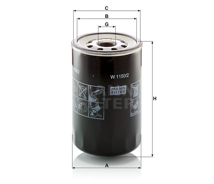 Luftfilter Mann Hummel - W 1150/2 passend zu KOMATSU
