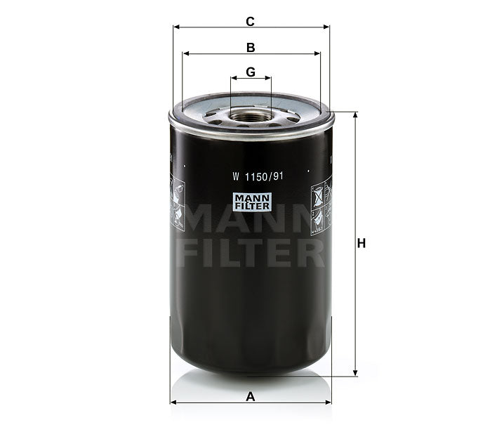 Luftfilter Mann Hummel - W 1150/91 passend zu CASE/CASE IH