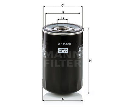Luftfilter Mann Hummel - W 1150/91 passend zu CASE/CASE IH