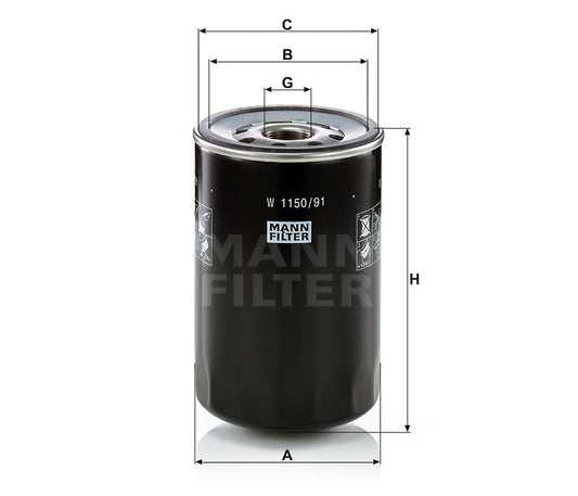 Luftfilter Mann Hummel - W 1150/91 passend zu KOMATSU