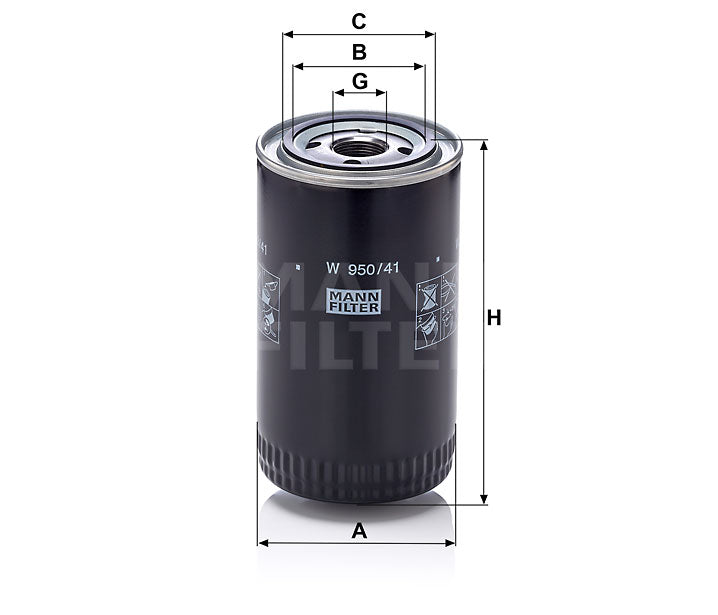 Mann Hummel - W 950/41 passend zu KOMATSU